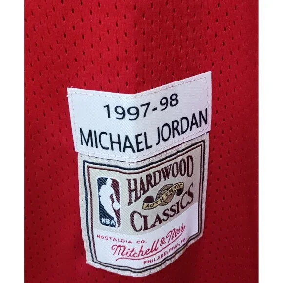 Michael Jordan (Mitchell/Ness)-(Bulls)-(Red)-(Jersey)-(New Condition)-(XL)-$100 - Picture 11 of 11